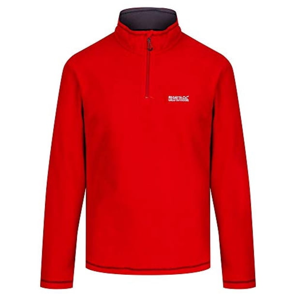 Regatta Great Outdoors - Top forro polar media cremallera Modelo Thompson hombre caballero (Rojo Clásico)