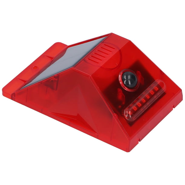Luz Estroboscópica Solar, Lámpara De Alarma Solar, Sonido Las 24 Horas, Luz, Luz De Advertencia Solar Flash Con Control Remoto 4 Modos Para Orchard Villas Farm OTVIAP Motion Sensor Alarm