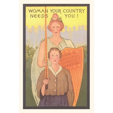 Pocket Sized - Found Image Press Journals: Vintage Journal The Country Needs Women (Paperback)