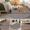 thumbnail image 5 of Boho Brown Flower Round Area Rug 8Ft Washable Large Circle Rugs for Living Room Dorm, Abstract Bohemia Pesley Floral Non-Slip Carpet Floor Mats Indoor Outdoor Carpet Runner Aesthetic Home Decor, 5 of 8