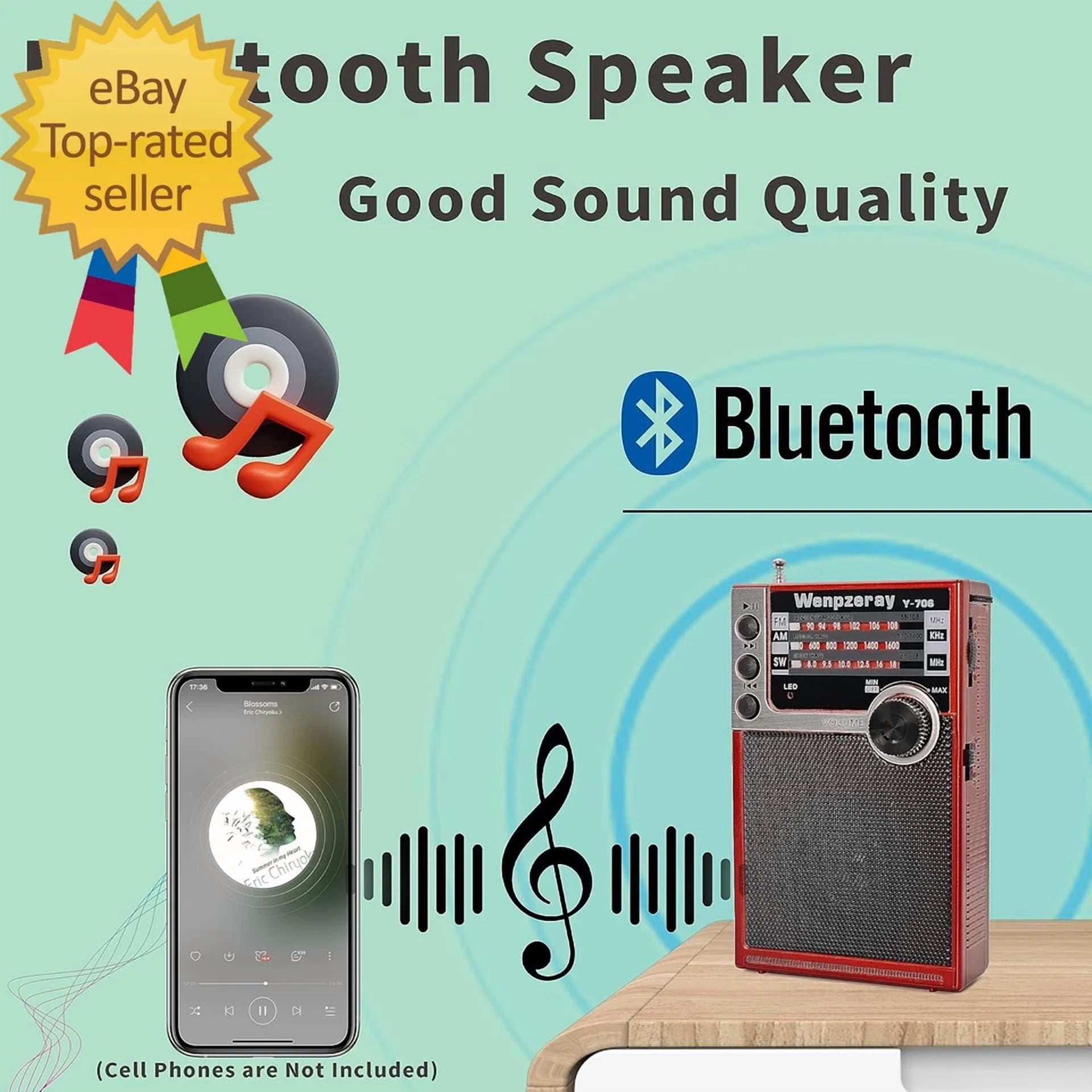 BUTTERFLY- Y-706 Portable Pocket Radio Am Fm Band Compact Receiver Batteryor Emergency