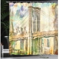 thumbnail image 3 of Ambesonne Oil Painting Shower Curtain, New York Brush Strokes, 69"Wx75"L, Multicolor, 3 of 4