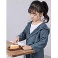 thumbnail image 3 of Boys&Girls Kids Toddler Terry Robes Hooded Soft Towel Bathrobe 100% Cotton Pajama Loungewear Kids Hooded Towel Robe 2-12 Years, 3 of 7