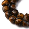 thumbnail image 4 of 2strands Natural Tiger Eye Beads Strands Faceted Cube Sienna 7x8x7mm Hole: 1mm about 47~48pcs/strand 13.35~13.46''(33.9~34.2cm), 4 of 5