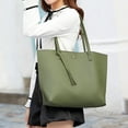 thumbnail image 6 of Handbags for Women, Ladies Handbag Tote Bag Soft PU Leather Large Capacity Womens Top Handle Shoulder Bag Green, 6 of 7