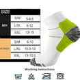 thumbnail image 2 of TELOLY Compression Socks for Unisex Men and Women,Ankle Soft Moisture-Wicking Socks,Athletic Cushioned Low Cut Running Socks for a Secure Fit - 6 Pairs, 2 of 7