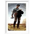 thumbnail image 2 of Art.com Lincoln the Railsplitter (or Young Woodcutter) Giclee Print by Norman Rockwell, White Frame Wall Art, 17" x 23", 2 of 5