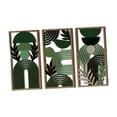 thumbnail image 3 of Juego de 3 paneles geométricos de madera para colgar en la pared, estilo bohemio, para exterior, estilo rústico, interior y pasillo., 3 of 9