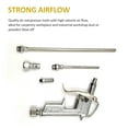 thumbnail image 4 of Tignapoo Kit de Pistolet à Air 5 Pcs avec Buses Interchangeables, Souffleur de Poussière Haute Pression, Alliage d'Aluminium & Construction en Fer, Interface 8mm, Pression de Travail 7 Mpa, Inclut 3 Buses & 2 Connecteurs, 4 of 6