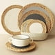 thumbnail image 1 of 36cm Tableware Placemat Non-Slip Insulated Mat Round Woven Placemat 4PCS, 1 of 5