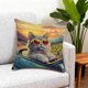 thumbnail image 1 of CaiYueKe Modern Linen Pillow Cover 45x45cm - Cute Animal Print Washable Decorative Cushion Case with Zipper for Living Room Bedroom Sofa Chair Home Decor, Cozy Soft Throw Pillow Slipcover, 1 of 7