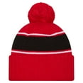 thumbnail image 2 of Men's New Era Red Cincinnati Bearcats Bold Cuffed Knit Hat with Pom, 2 of 2