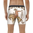 thumbnail image 4 of Xecao Cowboy Rodeo Guitar Print Boxer Briefs for Men's Stretch Moisture-Wicking Underwear, Mid-Rise Classics breathable fabric, 4 of 7