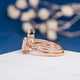 thumbnail image 4 of Anillos para mujer, regalos 2 en 1 para mujer, conjunto de anillos de gemas artificiales, joyería de compromiso para boda, anillo con incrustaciones., 4 of 5