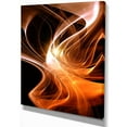 thumbnail image 2 of Orange 3d Shaped Fractal Design - Contemporary Abstract Wall Art, 2 of 3