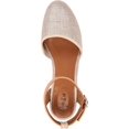 thumbnail image 2 of STYLE & COMPANY Womens Beige Cushioned Ankle Strap Mailena Round Toe Wedge Buckle Espadrille Shoes 5.5 M, 2 of 4
