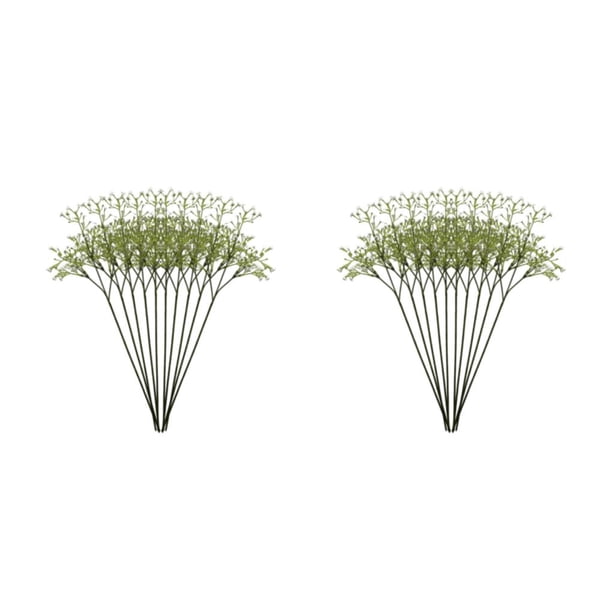 Ramo ecológico con flores artificiales Cateissary 10 unids/set Gypsophila blanco 2piezas