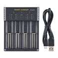 thumbnail image 1 of Battery Charger Smart 4 Slots Cell Charging Adapter 18650 Lithium Rechargeable Battery Charger, 1 of 7