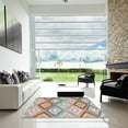 thumbnail image 7 of Ahgly Company Machine Washable Indoor Square Contemporary Tan Brown Area Rugs, 3' Square, 7 of 7