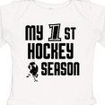 thumbnail image 4 of Inktastic My 1st Hockey Season Boys Long Sleeve Baby Bodysuit, 4 of 5