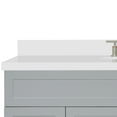 thumbnail image 5 of Ariel Hamlet 55 In. Oval Sink Vanity With White Quartz Countertop In Grey, 5 of 10
