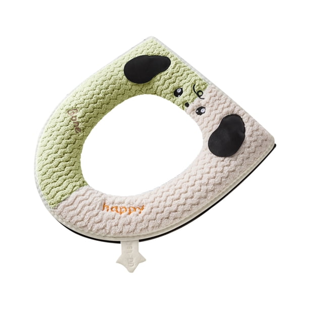 Cubierta Del Asiento Del Inodoro Modelo de Invierno Cojín Del Asiento Del Inodoro de Peluche, Cojín Del Asiento Del Inodoro Espesado, Anillo Del Cojín Del Asiento Del Inodoro Lavable