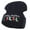 Navy, variant on Christmas Stocking Stuffers Embroidered Long Beanie - Black OSFM
