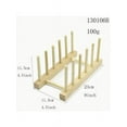 thumbnail image 2 of Bamboo Wooden Dish Rack Plates Holder Kitchen Storage Cabinet Organizer For Dish, 2 of 6