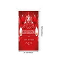 thumbnail image 3 of 35 x 79 Inch Christmas Door Cover, Santa Claus Pattern Polyester Door Decoration, Holiday Front Door Hanging for Xmas Party, Indoor Outdoor Festival Home Decor, 3 of 5