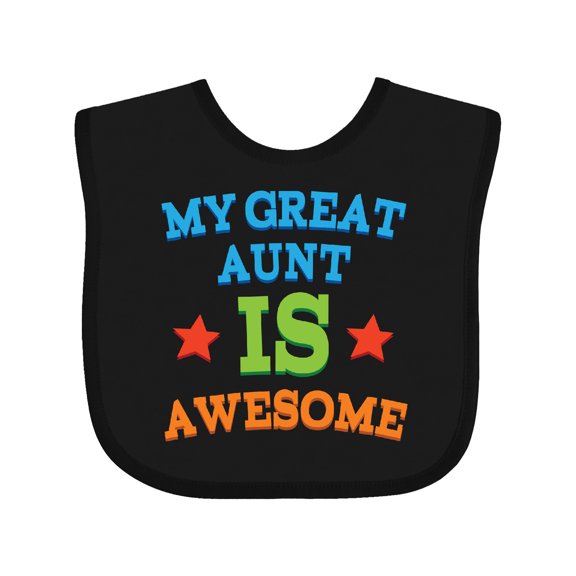 Inktastic My Great Aunt is Awesome Boys or Girls Baby Bib