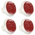thumbnail image 2 of 4 Pcs Pirate Pattern Red Knobs for Kitchen Cabinet Cupboard Dresser Bookcase Drawer Pulls Handles Round Home Decor, 2 of 8