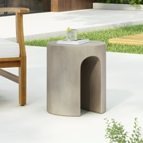 Stylish Round U-Shaped Concrete Side Table