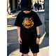 thumbnail image 1 of Halloween T-shirt - Soft Breathable Fabric for Fall Parties, Everyday & Halloween Outfits - & Kids Casual Tee - Easy-Care Round Neck Shirt, Halloween Clothes, Seasonal Kids Apparel, 1 of 6