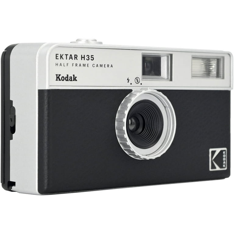 Kodak EKTAR H35 Half Frame Film Camera, Black, Bundle with