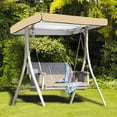 thumbnail image 4 of 1PC Universal 3-Seater Swing Canopy Replacement Cover - Waterproof 75"x47" Patio Swing Top Cover - UV-Resistant Shade for Outdoor Garden, Porch & Hammock Swings, 4 of 4
