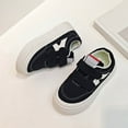 thumbnail image 3 of Kids Sneakers Boys Girls Fashion Color Block Hook and Loop Flat Walking Shoes Casual Slip on Running Athletic Shoes Black 10 Little Kid, 3 of 6