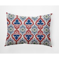 Simply Daisy 14" x 20" French, Country Blue Polyester Decorative Lumbar Pillow