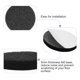 thumbnail image 4 of 10pcs Almohadillas de Fieltro Redondas Día 3/4" Autoadhesivas para Patas de Muebles en el Suelo Color Negro, 4 of 7