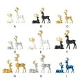 thumbnail image 4 of Figuritas de Ciervo de lujo Yuarrent para decoración del hogar color oro, 4 of 6