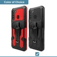 thumbnail image 5 of Dream Wireless TCASAMA21-CLIP-RD The Pocket Clipper 3-In-1 Metal Case for Samsung Galaxy A21 - Red & Black, 5 of 6