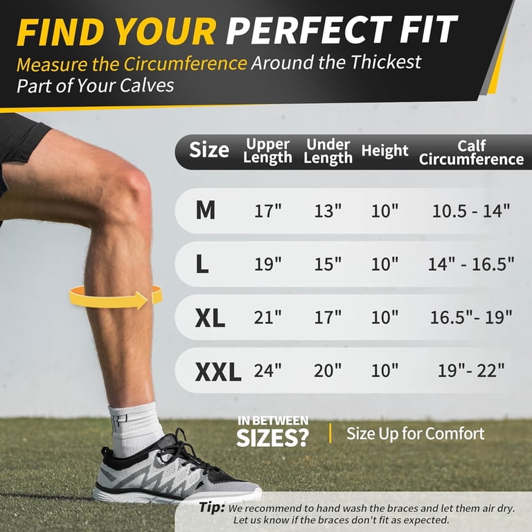 Cambivo Adjustable Calf Braces, 2 Pack, XL photo 7
