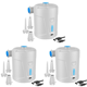 thumbnail image 1 of Bomba portátil de aire Inflador de llenado ligero para anillo de natación blanco, 1 of 4