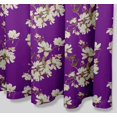 thumbnail image 6 of S4Sassy Purple Bird & Magnolia Floral Water Repellent Bath Shower Curtain With Roller Rings Hook-60 x 70 Inch, 6 of 6