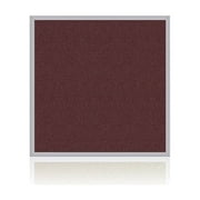 Ghent's Vinyl 4' x 4' Bulletin Board with Aluminum Frame in Berry Red