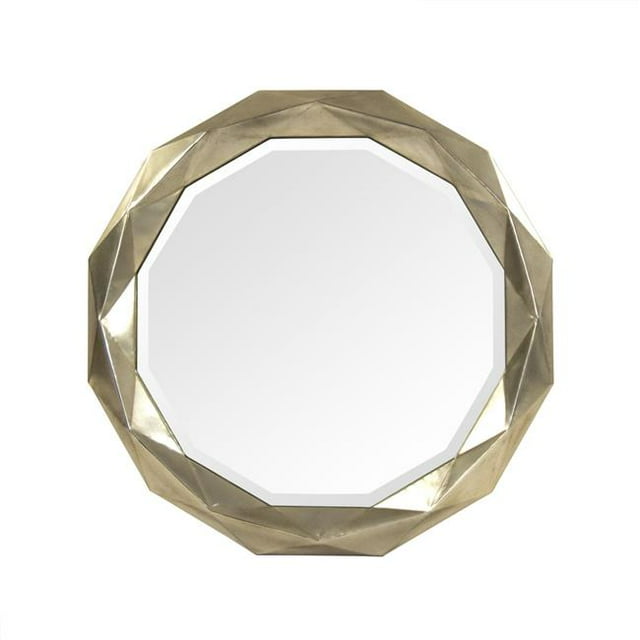 Zentique EZT142390CF Gio Mirror in Extruded Antique Gold Metal