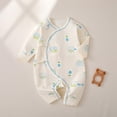 thumbnail image 2 of adviicd Baby Rompers Girl Girl's Floral Summer Rompers Elastic Waist Sleeveless One Piece Knit Jumpsuits Light Blue,66, 2 of 3