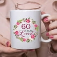 thumbnail image 5 of 60th Birthday Gifts for Women - 60 Years Loved with A Garland Birthday Mug - 60 Year Old Present Ideas for Grandma, Mom, Daughter, Sister, Wife, Friend, Cousin, Aunt, Coworker - 11 oz Coffee Mug, 5 of 6