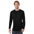 thumbnail image 1 of BlueGeneration Adult Value L/S Wicking Tee - Black 3 Extra Large Solid, 1 of 1