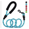 thumbnail image 4 of Nylon Dog Leash with Padded Handle, Reflective, Pink, 4 of 6