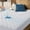 White, variant on Queen Size Waterproof Mattress Pad Protector, Breathable Quilted Mattress Cover Noiseless Waterproof Fitted Sheet Mattress Topper Up to 21" Deep Pocket